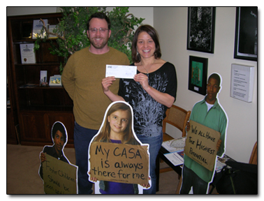 Senior Project Engineer Scott Bourne with Melanie Rogers